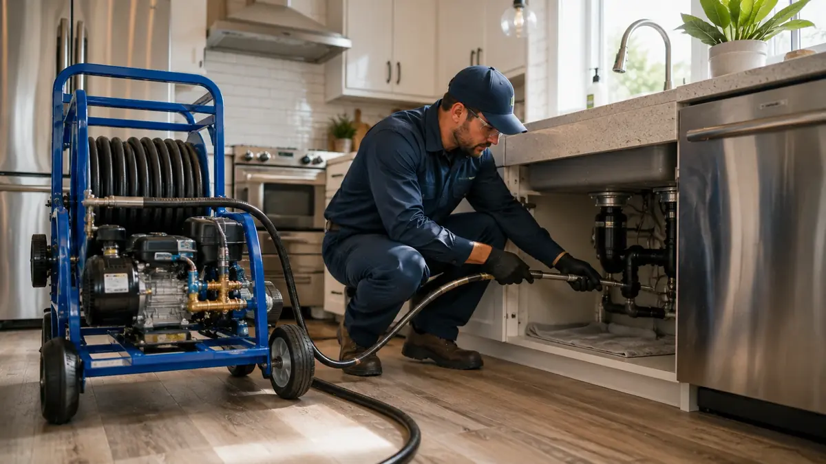 Kitchen Drain Hydro Jetting in Los Alamos