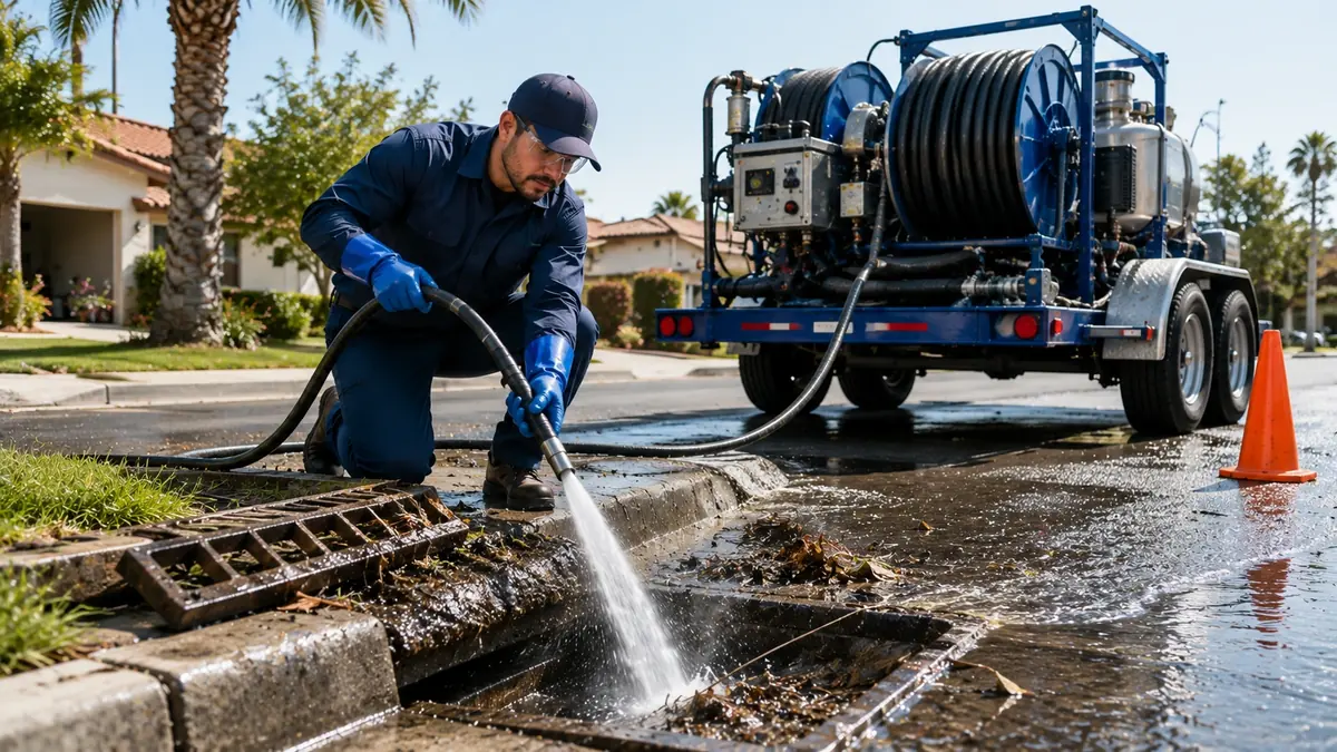 Storm Drain Hydro Jet Cleaning in Los Alamos