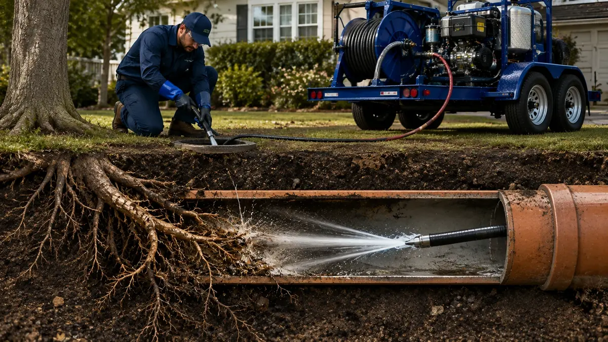 Tree Root Removal with Hydro Jetting in Los Alamos